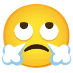 faccina con occhi al cielo + faccina che sbuffa
