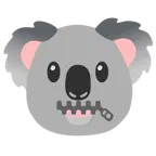 faccina con bocca con cerniera + koala