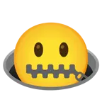 faccina con bocca con cerniera + buco
