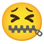 faccina con bocca con cerniera + faccina stanca