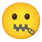 faccina con bocca con cerniera + faccina con bocca aperta