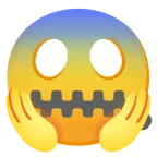 faccina con bocca con cerniera + faccina terrorizzata