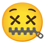 faccina con bocca con cerniera + faccina frastornata