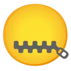 faccina con bocca con cerniera + faccina senza bocca