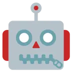 faccina con bocca con cerniera + faccina di robot