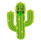 faccina avida di denaro + cactus