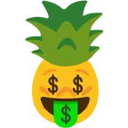 faccina avida di denaro + ananas