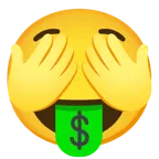 faccina avida di denaro + non vedo