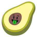 faccina avida di denaro + avocado