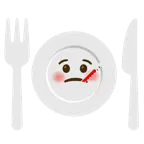 faccina con termometro + piatto e posate