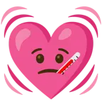 faccina con termometro + cuore che batte