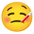 faccina con termometro + faccina che sbava