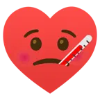 faccina con termometro + cuori