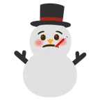 faccina con termometro + pupazzo di neve senza neve