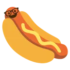 faccina nerd + hot dog