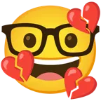 faccina nerd + cuore infranto