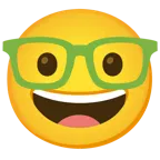 faccina nerd + cuore verde