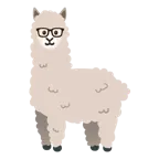 faccina nerd + lama