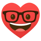 faccina nerd + cuori