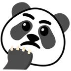 faccina concentrata + panda