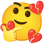 faccina concentrata + cuore infranto