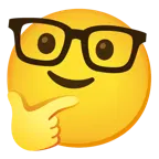 faccina concentrata + faccina nerd