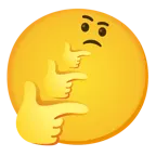 thinking face + thinking face