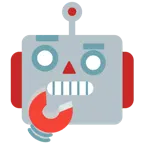 faccina concentrata + faccina di robot