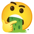 faccina concentrata + faccina che vomita