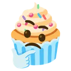 faccina concentrata + cupcake