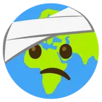 faccina con la testa bendata + Europa e Africa