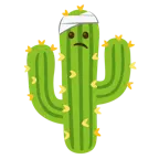 faccina con la testa bendata + cactus