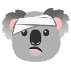 faccina con la testa bendata + koala