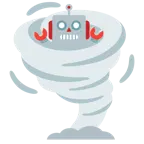 faccina di robot + tornado