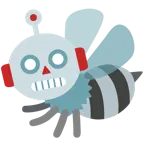 faccina di robot + ape