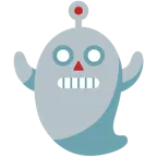 faccina di robot + fantasma