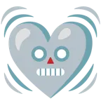 faccina di robot + cuore che batte