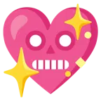 faccina di robot + cuore che luccica