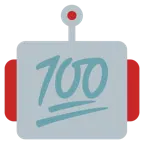 faccina di robot + 100 punti