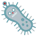faccina di robot + microbo