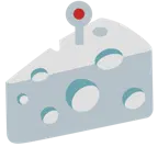 faccina di robot + fetta di formaggio