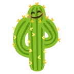 faccina che abbraccia + cactus