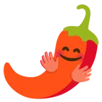 faccina che abbraccia + peperoncino