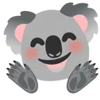 faccina che abbraccia + koala