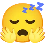 faccina che abbraccia + faccina che dorme