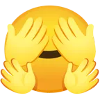 faccina che abbraccia + non vedo