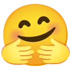 smiling face with open hands + smiling face with open hands