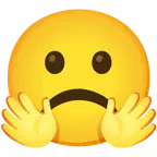 faccina che abbraccia + faccina imbronciata