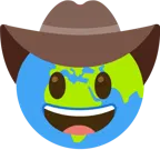 faccina con cappello da cowboy + Europa e Africa