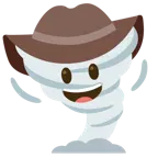 faccina con cappello da cowboy + tornado